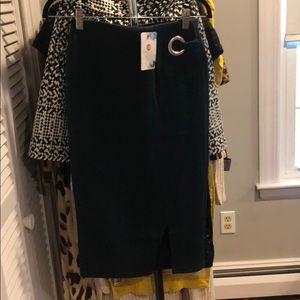 Teal pencil skirt